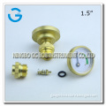High quality 1.5 inch brass back connection gas device pressure gauge meter